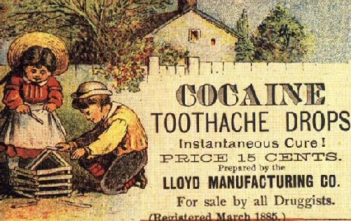 cocaine toothache advert