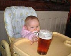 Baby with Beer