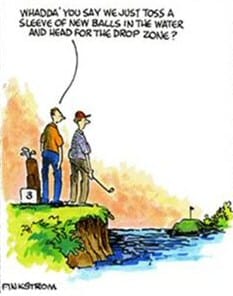golf drop zone cartoon