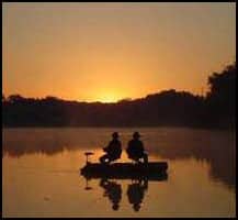 Couple fishing