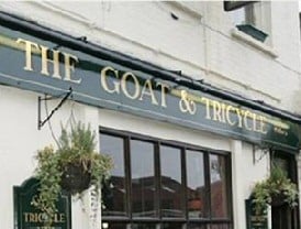 Goat and Tricycle pub sign