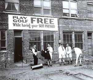 play free golf sign