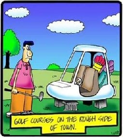 golf rough cartoon