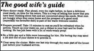 Good wife's guide