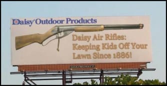 Air rifle sign