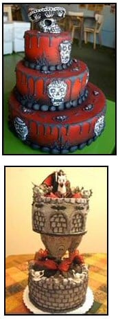 Halloween castle cake
