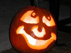 Pumpkin face carving