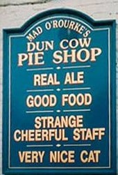 Dun cow pub sign