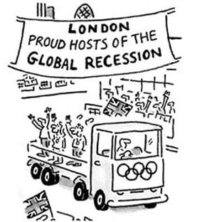 Olympic recession cartoon