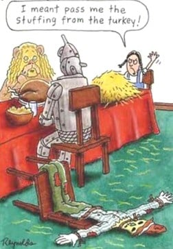 Thanksgiving supper cartoon