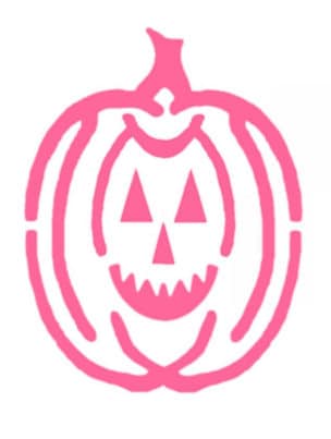Pumpkin stencil
