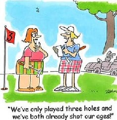 Golf shot cartoon