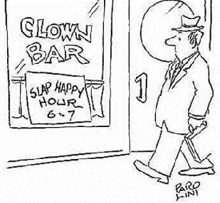 Slap happy hour cartoon