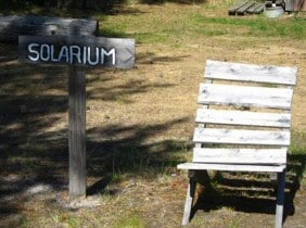 solarium sign