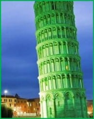 Green Tower of Pisa