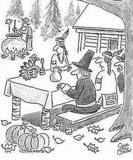Thanksgiving truce cartoon