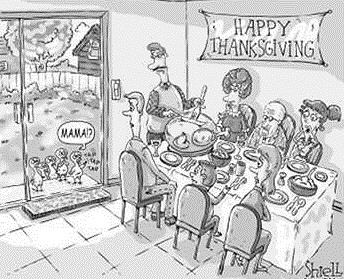 Turkey mama cartoon