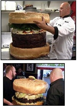 Chef and whopper burger