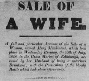 wife sale in newspaper