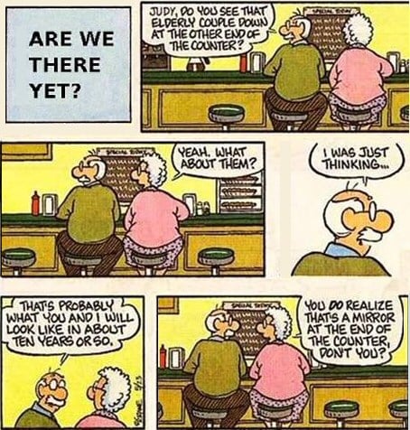 Old age cartoon