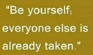be yourself quote