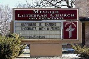 Church Messiah sign