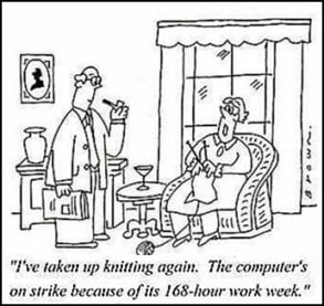 Computer strike cartoon