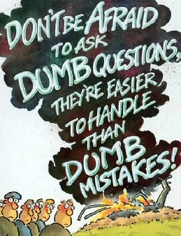 Dumb questions Cartoon