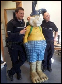 Easter Bunny and Police