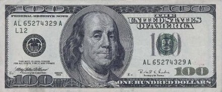 100 Dollar bill