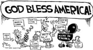 God Bless America cartoon