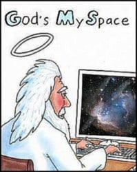 God computer cartoon