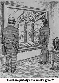 green smoke cartoon