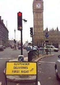Gun Powder delivery sign
