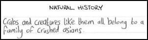 science howler note