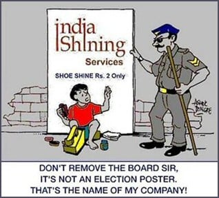 India Shining Cartoon