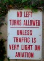 No left turn sign