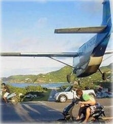 Plane and Biker