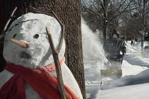 Snowman plough