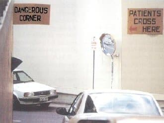 Funny picture of dangerous crossing.