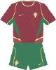 Portugal football Euro 2004 national kit