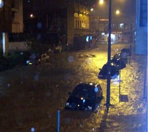 Storm Hits Newcastle, Australia