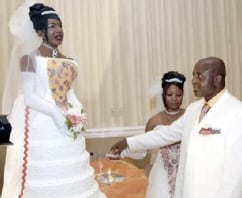 Bride was a picture