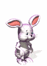 Miracle Easter rabbit - revived with Hair Spray.