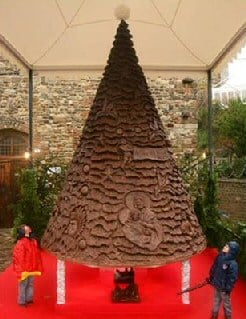 Huge Chocolate Christmas Tree
