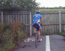 Cycle route peters out