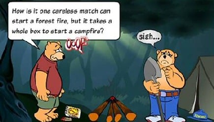 Starting a Forest Fire - Funny