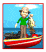 An exaggeration of fishermen