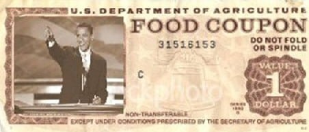Fake food coupon Obama Barack