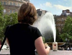 Funny fountain drink